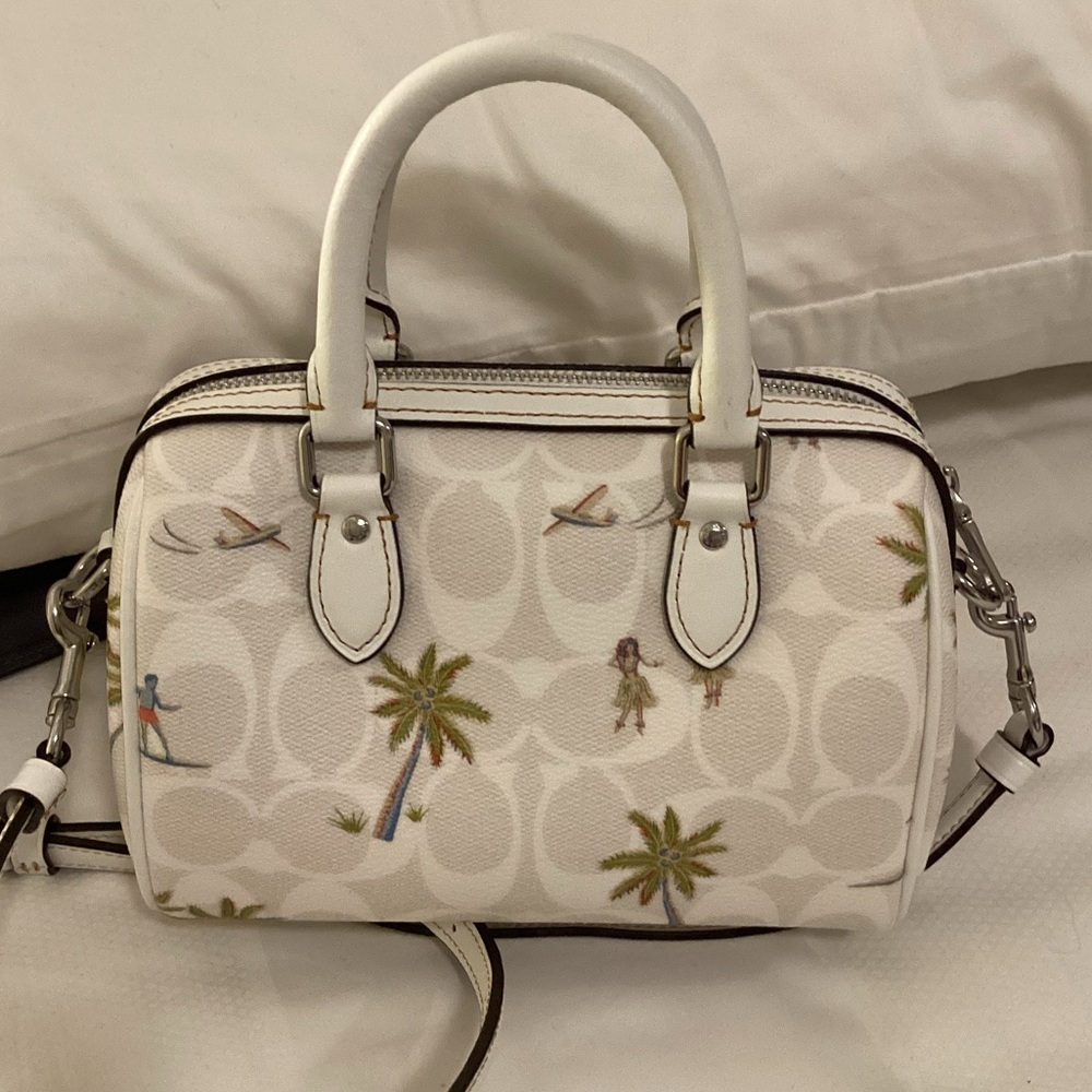Coach Mini Rowan Crossbody In Signature Canvas With Hula Print - Picture 4 of 16